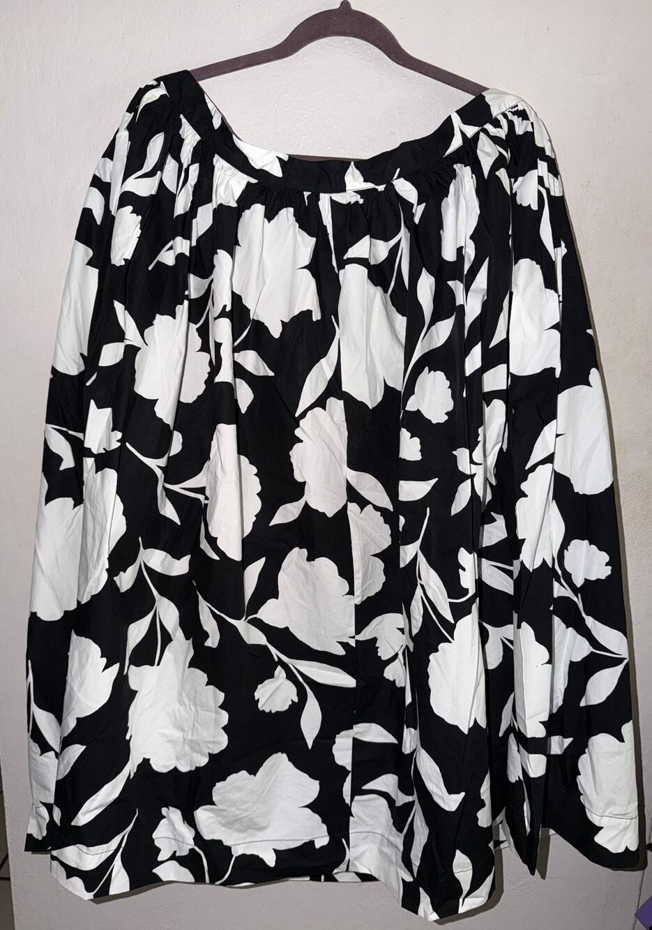 Kate Spade New York x Target Black White Floral Full Skirt XXL NWT